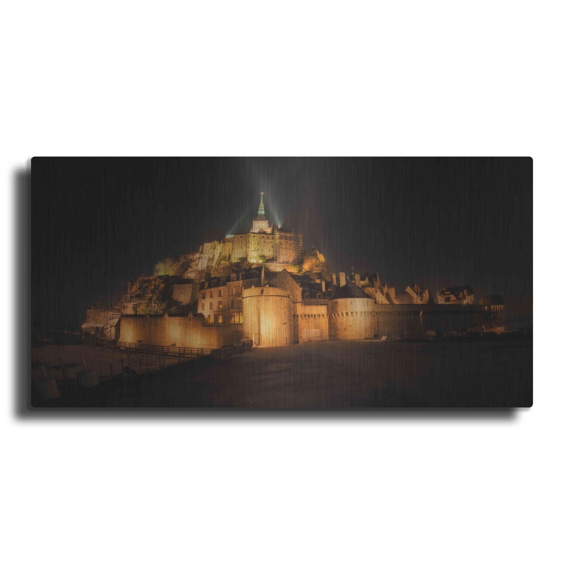 Luxe Metal Art 'Mont St Michel' by Sebastien Lory, Metal Wall Art