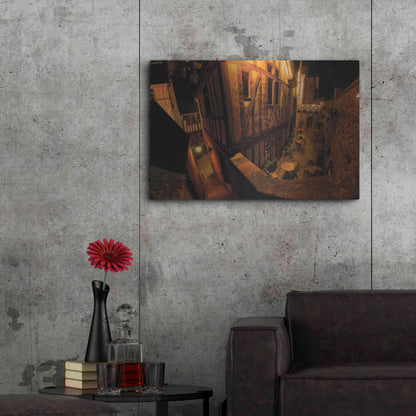 Luxe Metal Art 'St Michel 2' by Sebastien Lory, Metal Wall Art,36x24