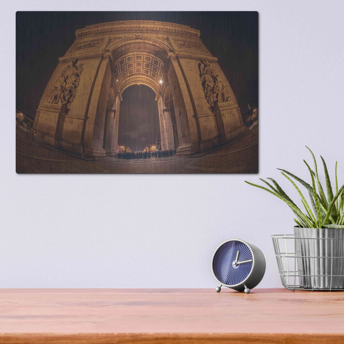 'Arc' by Sebastien Lory – Metal Wall Art, 16x12 room view