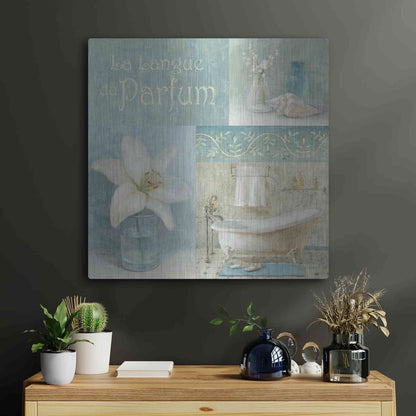 Luxe Metal Art 'Parfum I' by Danhui Nai, Metal Wall Art,24x24