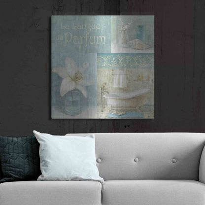 Luxe Metal Art 'Parfum I' by Danhui Nai, Metal Wall Art,36x36