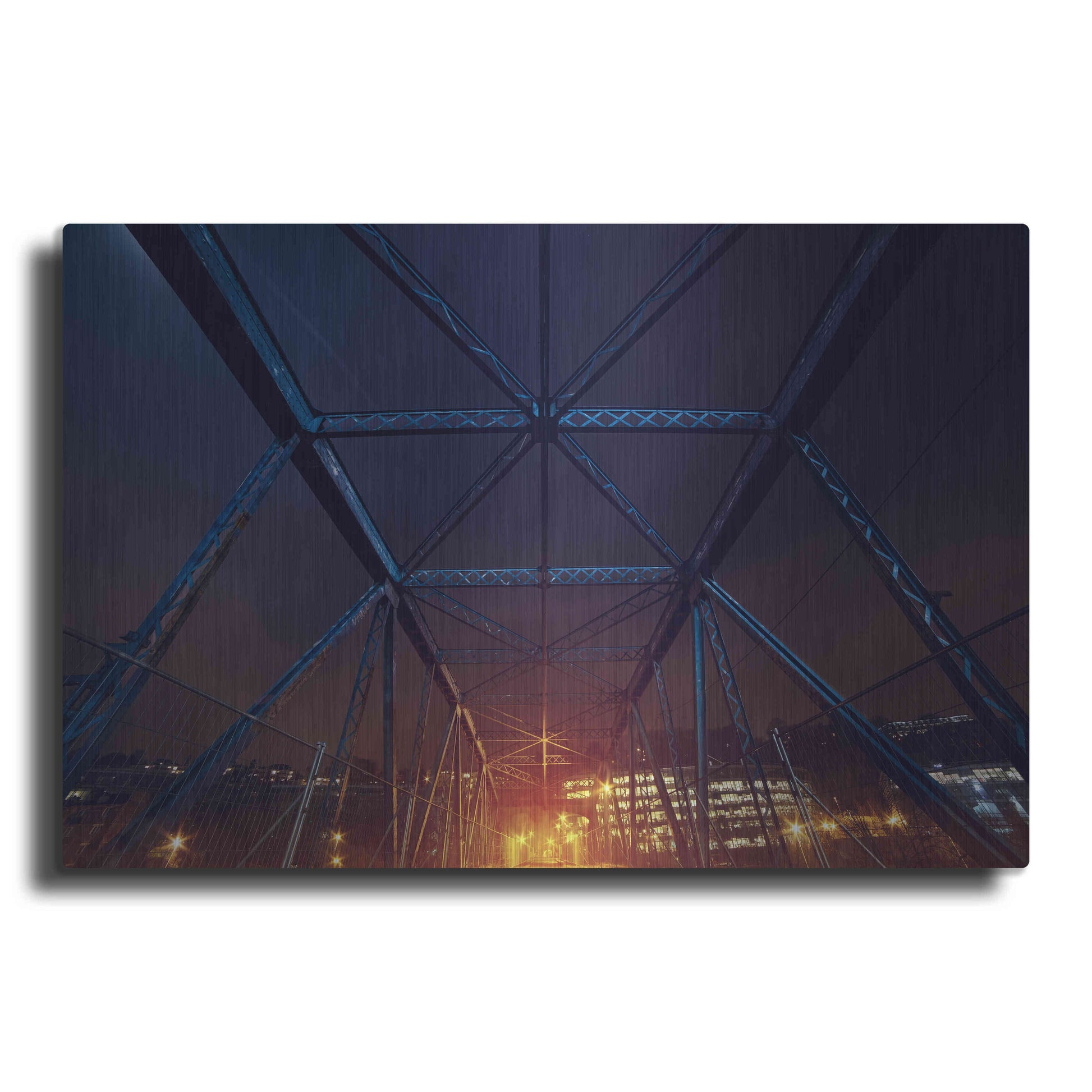 Luxe Metal Art 'Bronx' by Sebastien Lory, Metal Wall Art