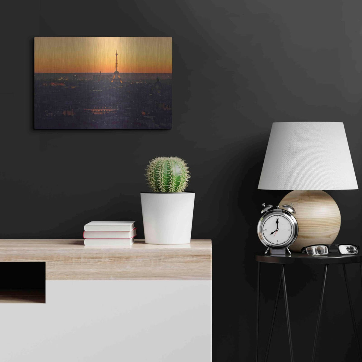 'D Paris' by Sebastien Lory – Metal Wall Art, 24x16 room view