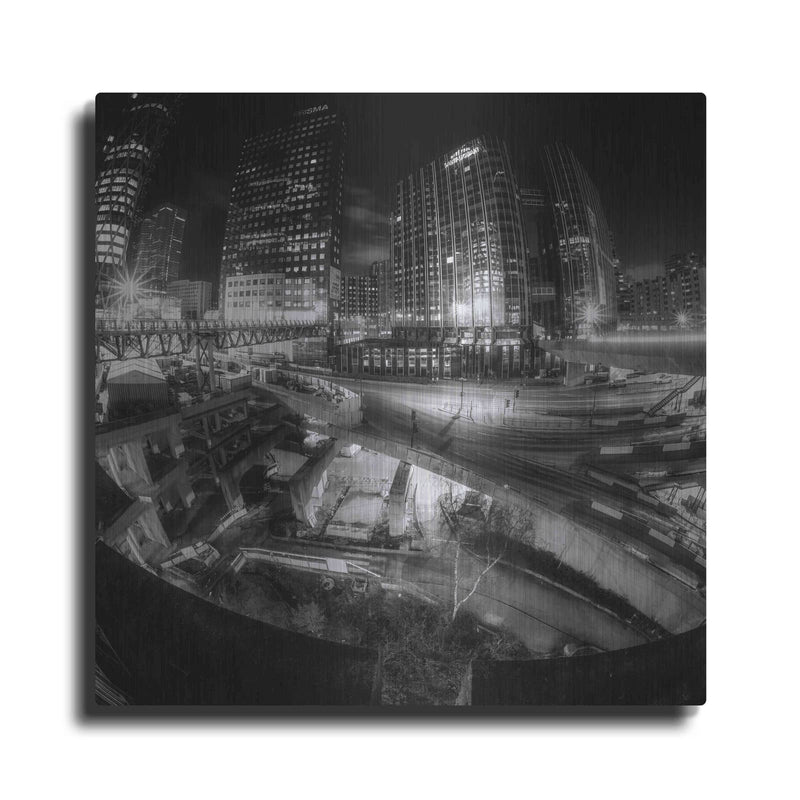 'Defense Bw' by Sebastien Lory – Metal Wall Art