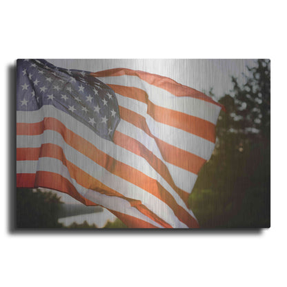 Luxe Metal Art 'God Bless America' by Epic Portfolio, Metal Wall Art