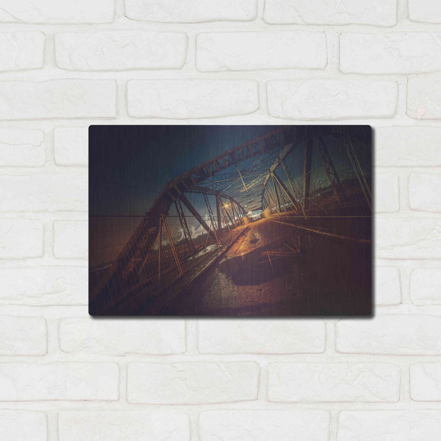 Luxe Metal Art 'Seguin' by Sebastien Lory, Metal Wall Art,16x12