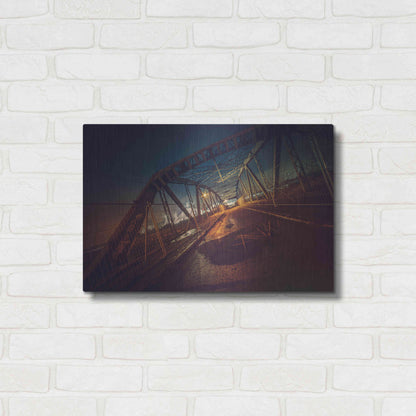 Luxe Metal Art 'Seguin' by Sebastien Lory, Metal Wall Art,24x16
