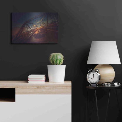 Luxe Metal Art 'Seguin' by Sebastien Lory, Metal Wall Art,24x16