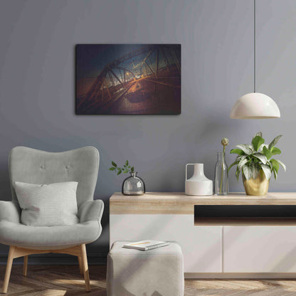 Luxe Metal Art 'Seguin' by Sebastien Lory, Metal Wall Art,24x16