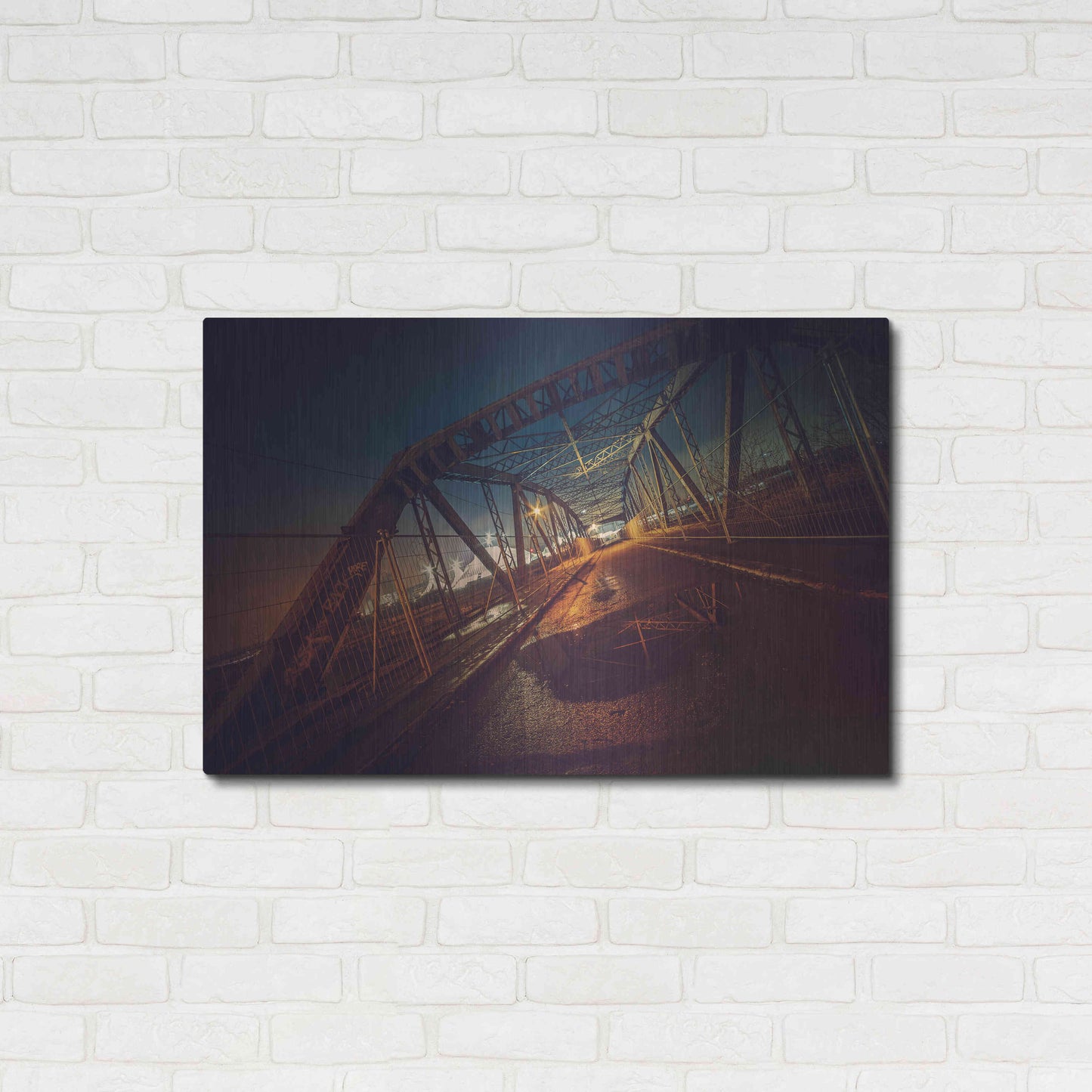 Luxe Metal Art 'Seguin' by Sebastien Lory, Metal Wall Art,36x24