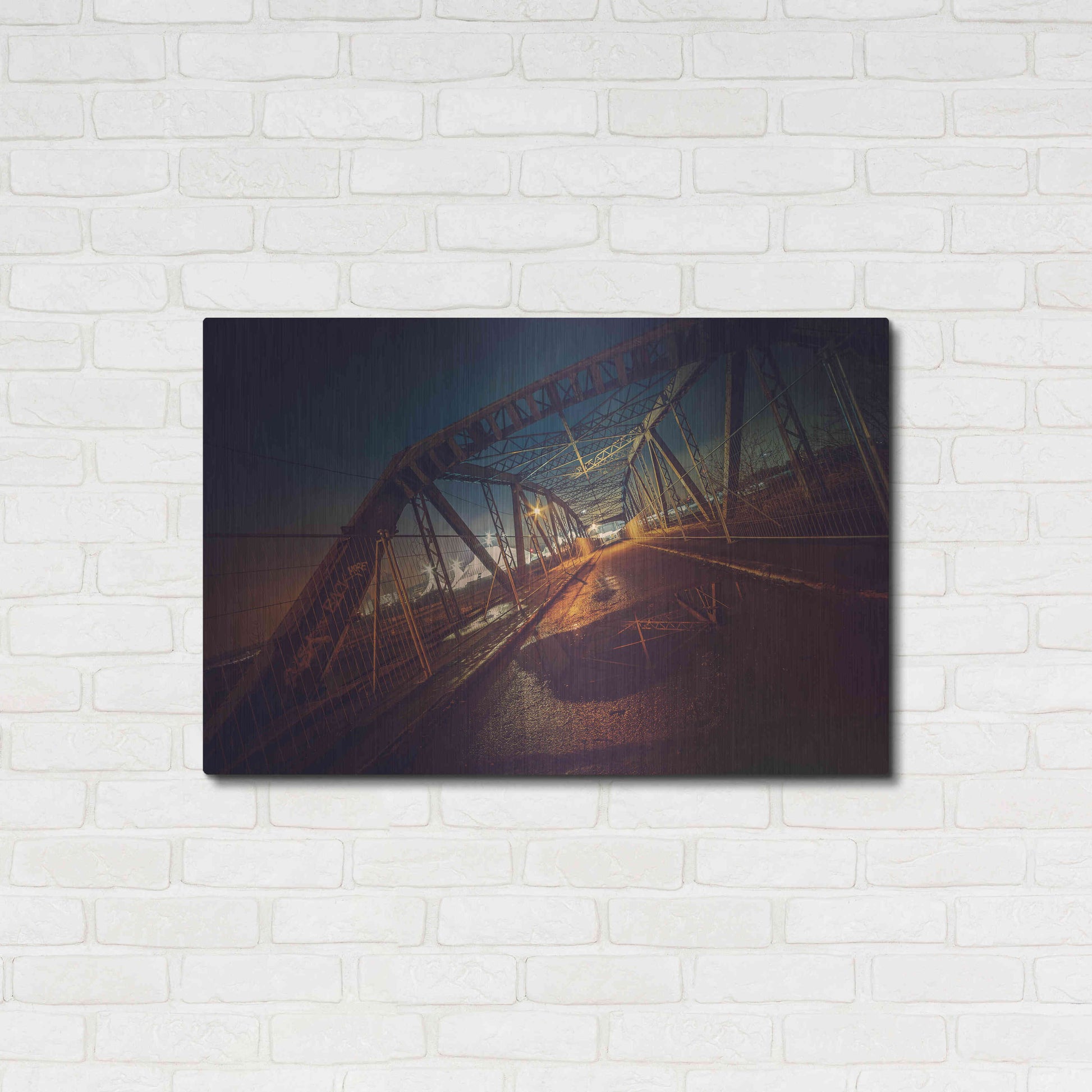 Luxe Metal Art 'Seguin' by Sebastien Lory, Metal Wall Art,36x24