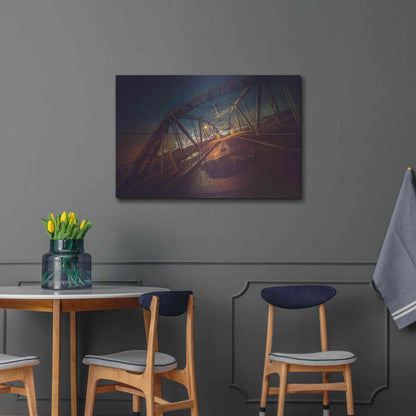 Luxe Metal Art 'Seguin' by Sebastien Lory, Metal Wall Art,36x24