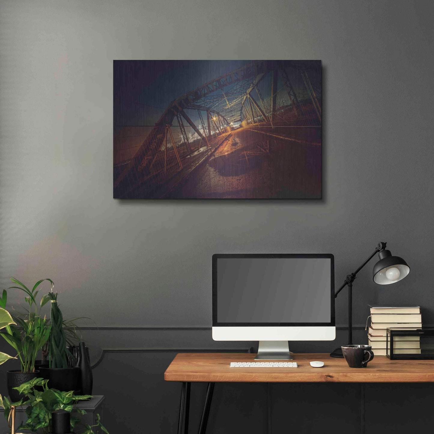 Luxe Metal Art 'Seguin' by Sebastien Lory, Metal Wall Art,36x24