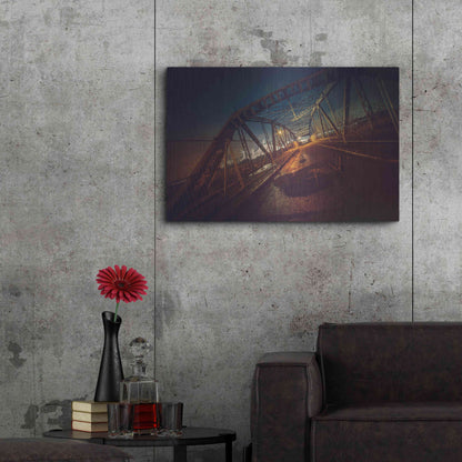 Luxe Metal Art 'Seguin' by Sebastien Lory, Metal Wall Art,36x24