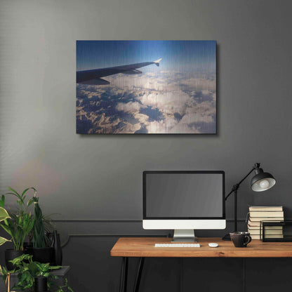 Luxe Metal Art 'Over The Mountains' by Sebastien Lory, Metal Wall Art,36x24