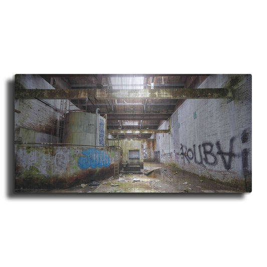 Luxe Metal Art 'Roubaix Urbex' by Sebastien Lory, Metal Wall Art