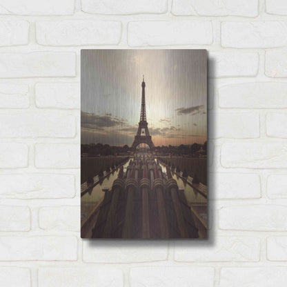 Luxe Metal Art 'Fire Eiffel tOWER' by Sebastien Lory, Metal Wall Art,12x16