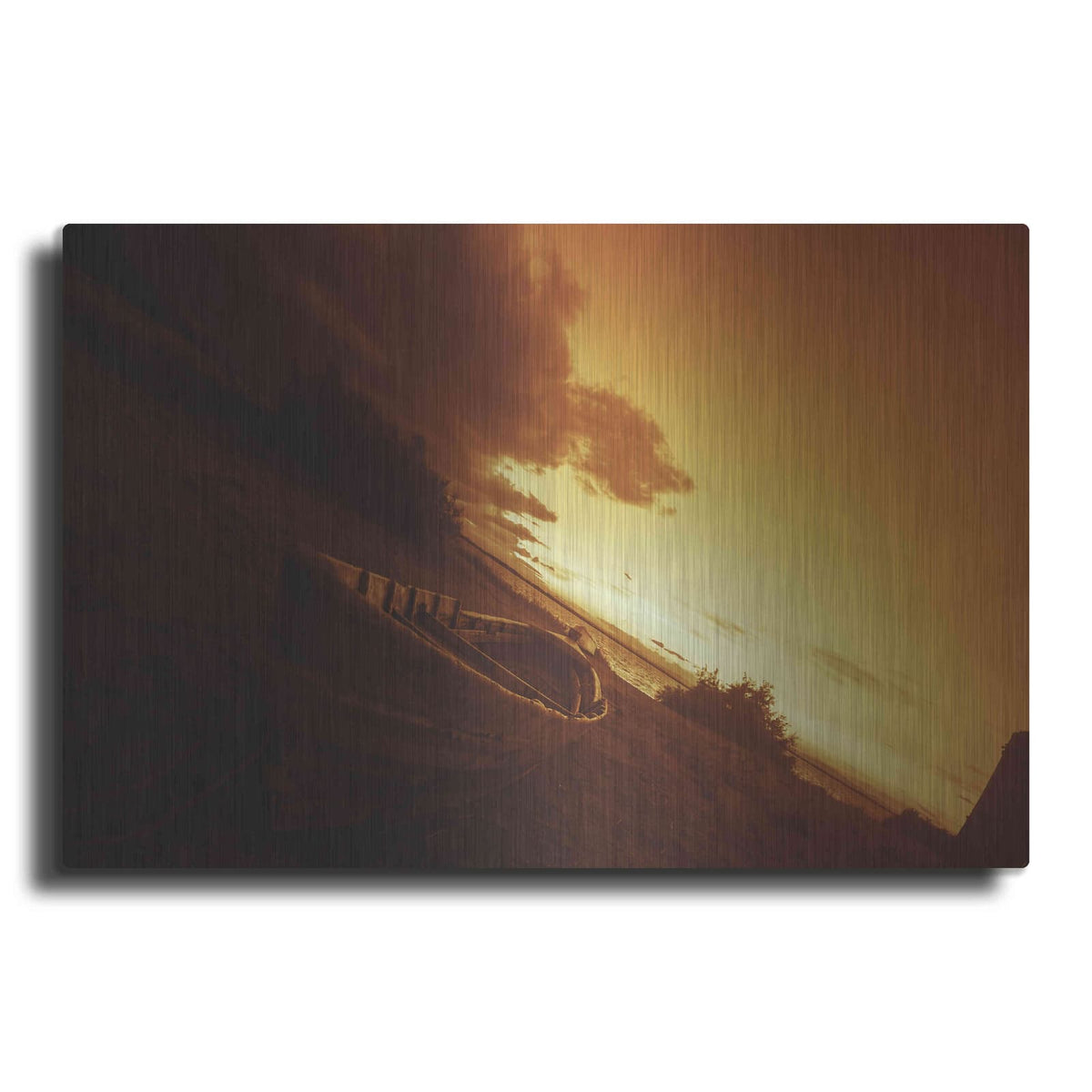 'Golden Sunset' by Sebastien Lory – Metal Wall Art