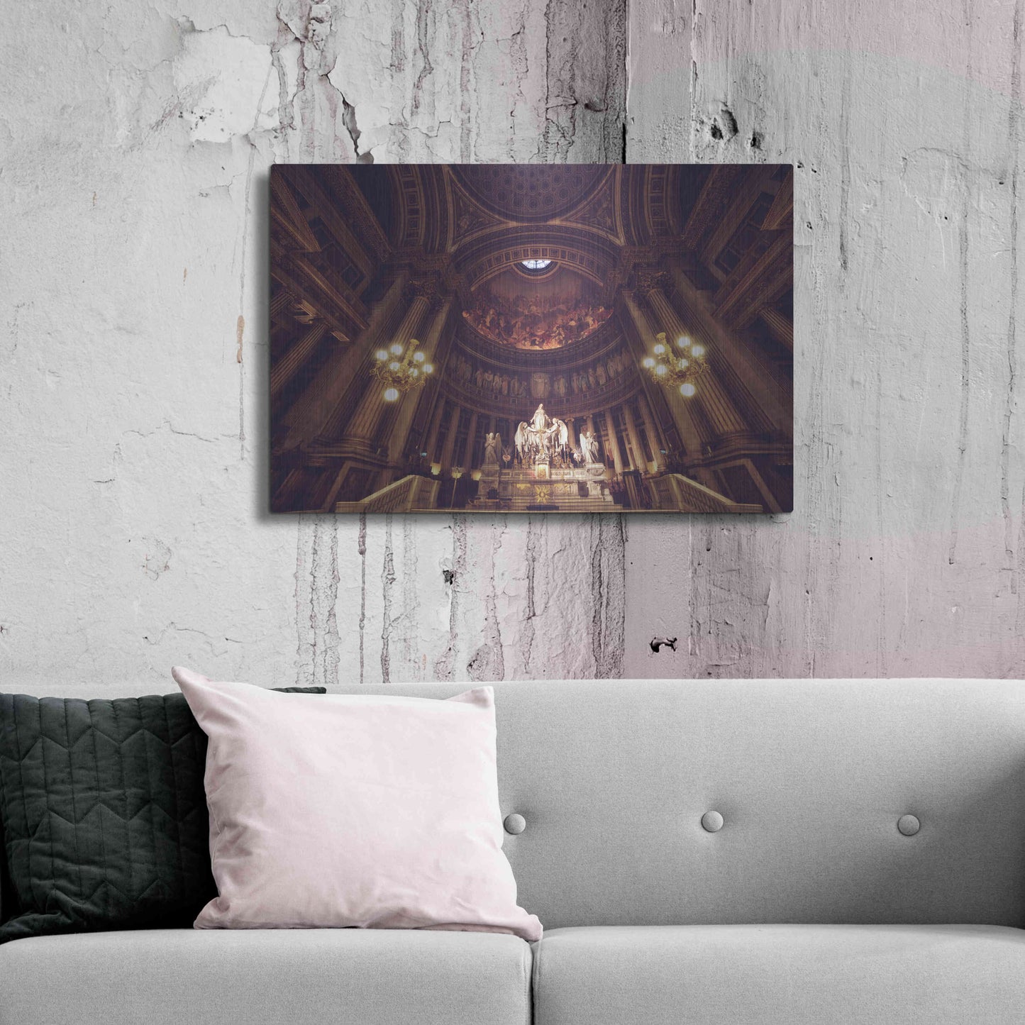 Luxe Metal Art 'Prayer' by Sebastien Lory, Metal Wall Art,36x24