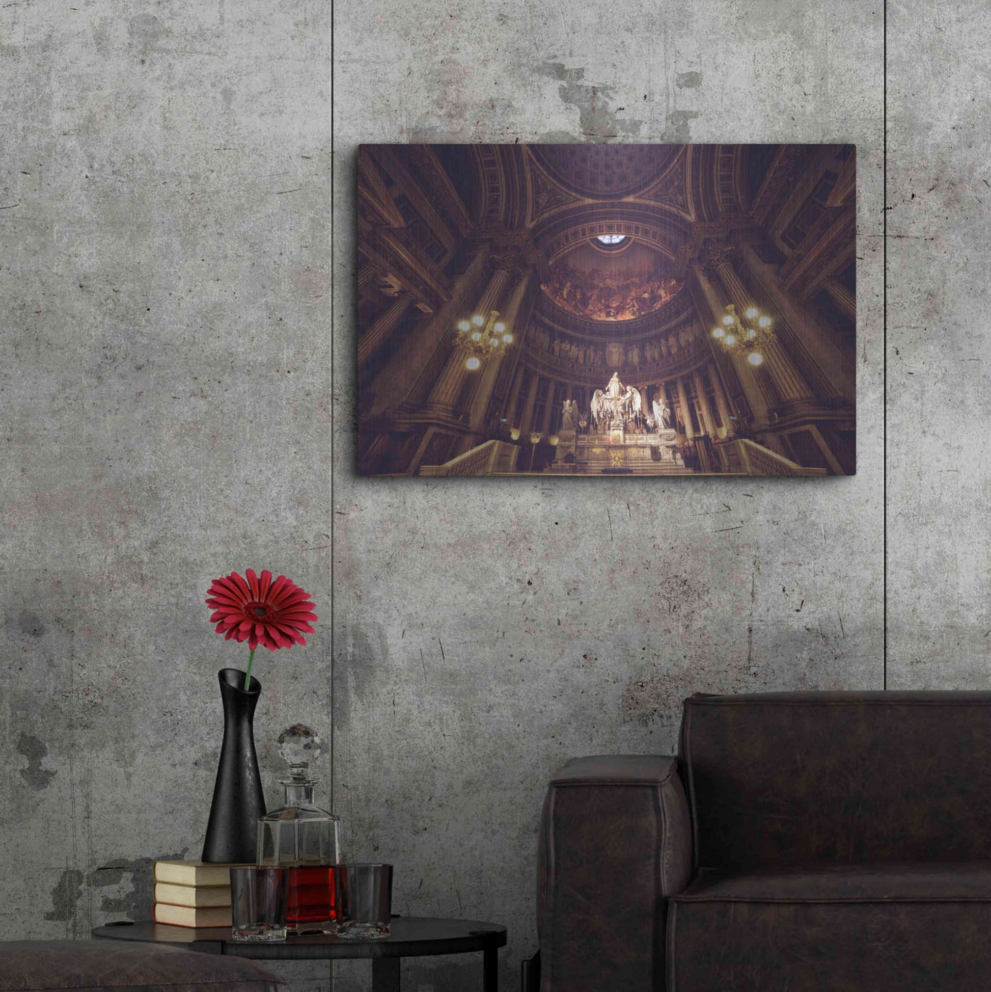 Luxe Metal Art 'Prayer' by Sebastien Lory, Metal Wall Art,36x24