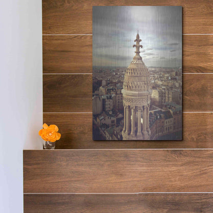 Luxe Metal Art 'Sacré Coeur' by Sebastien Lory, Metal Wall Art,12x16