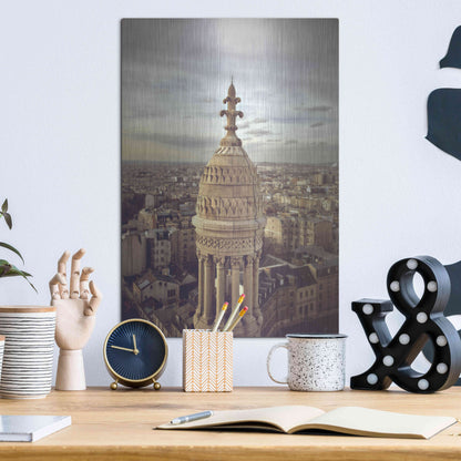 Luxe Metal Art 'Sacré Coeur' by Sebastien Lory, Metal Wall Art,12x16