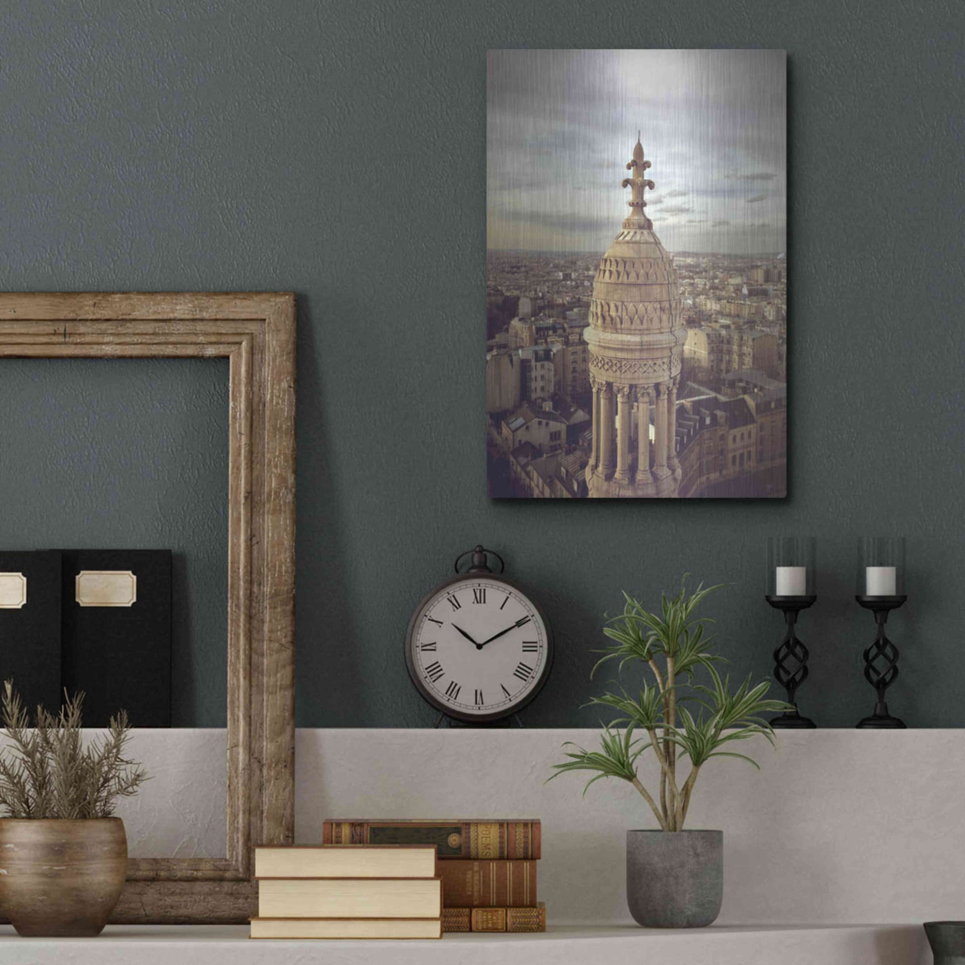 Luxe Metal Art 'Sacré Coeur' by Sebastien Lory, Metal Wall Art,12x16