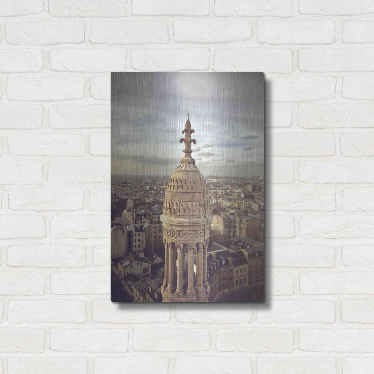 Luxe Metal Art 'Sacré Coeur' by Sebastien Lory, Metal Wall Art,16x24