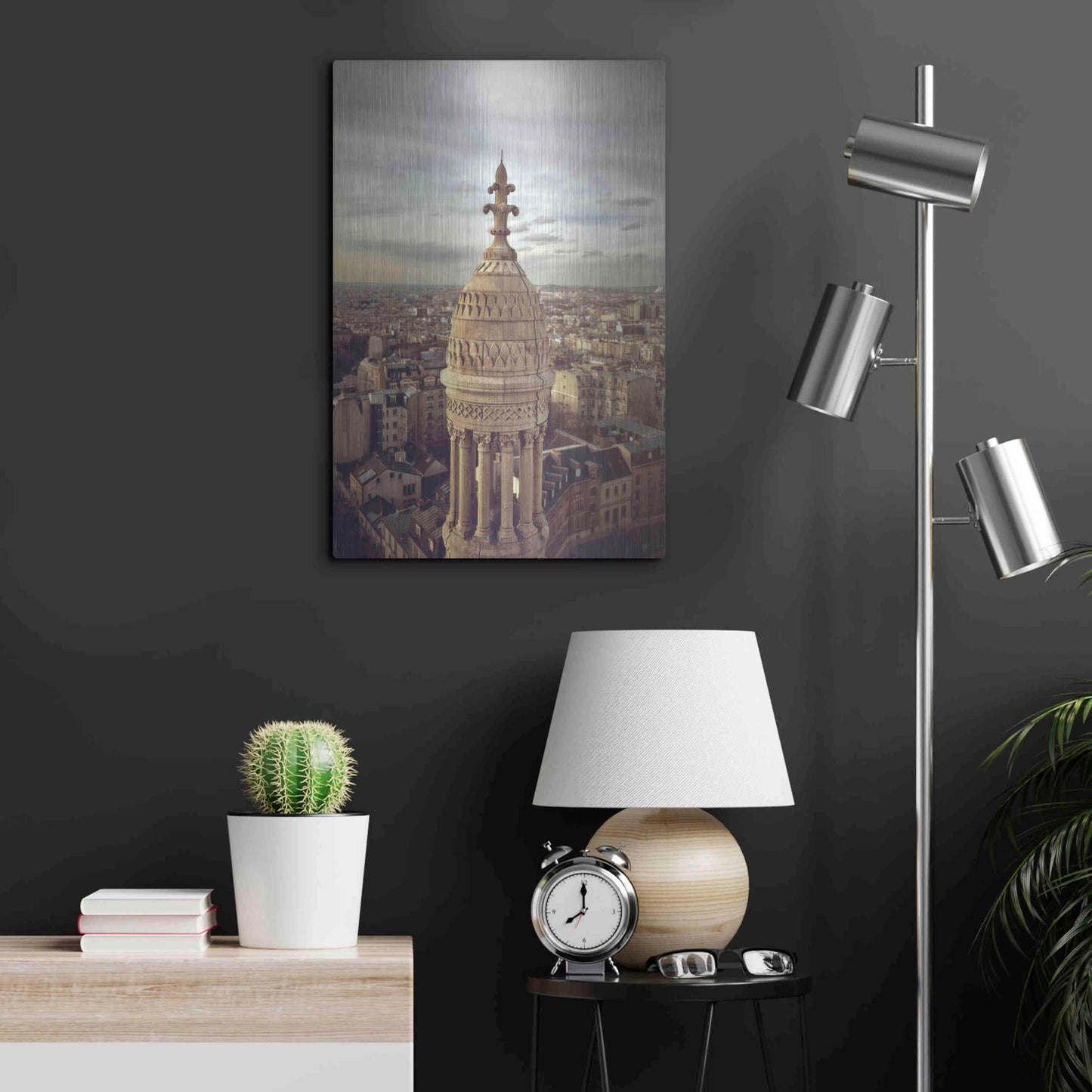 Luxe Metal Art 'Sacré Coeur' by Sebastien Lory, Metal Wall Art,16x24