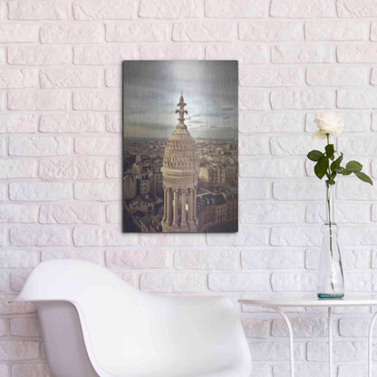 Luxe Metal Art 'Sacré Coeur' by Sebastien Lory, Metal Wall Art,16x24
