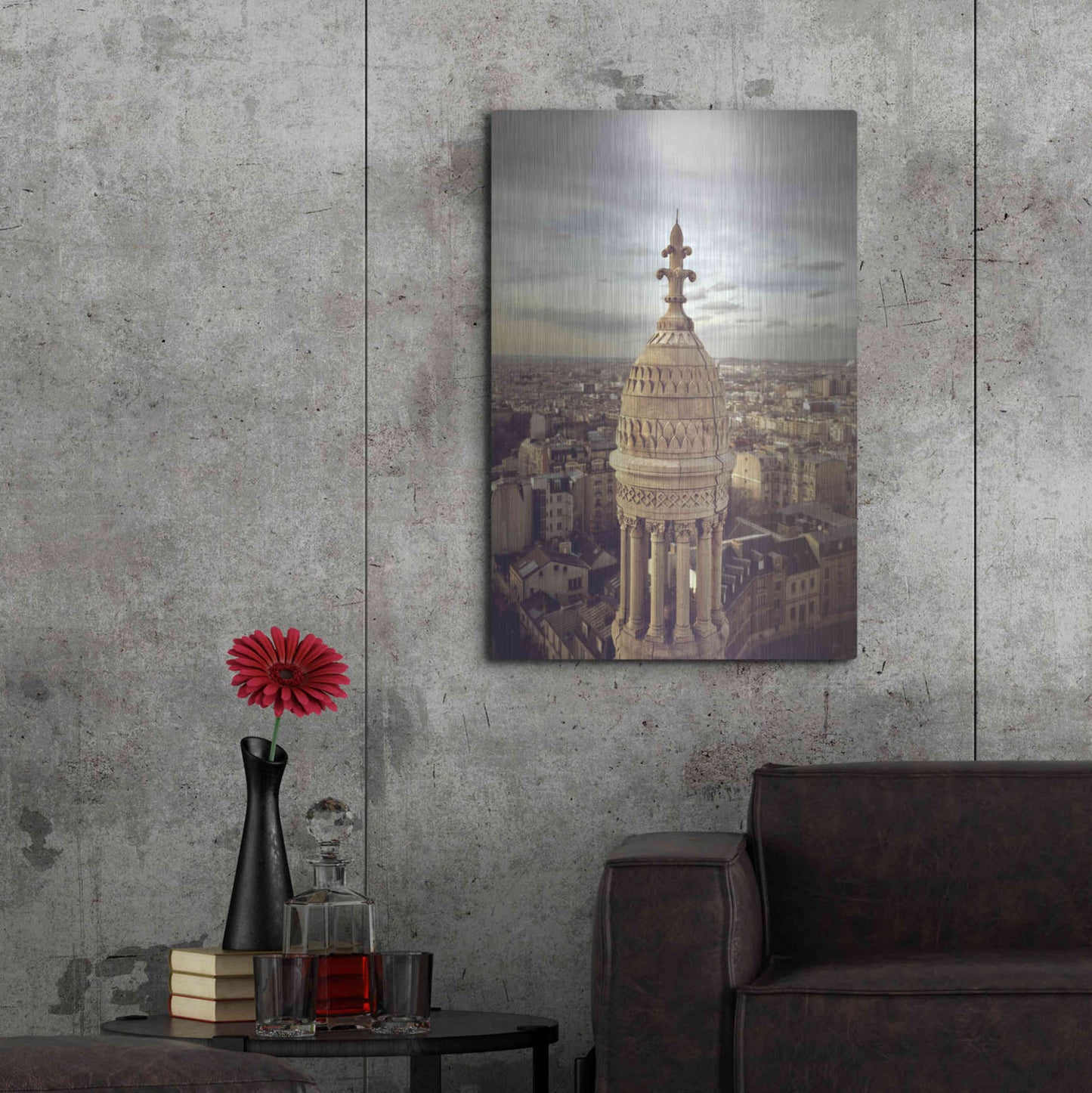 Luxe Metal Art 'Sacré Coeur' by Sebastien Lory, Metal Wall Art,24x36
