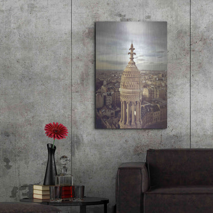 Luxe Metal Art 'Sacré Coeur' by Sebastien Lory, Metal Wall Art,24x36