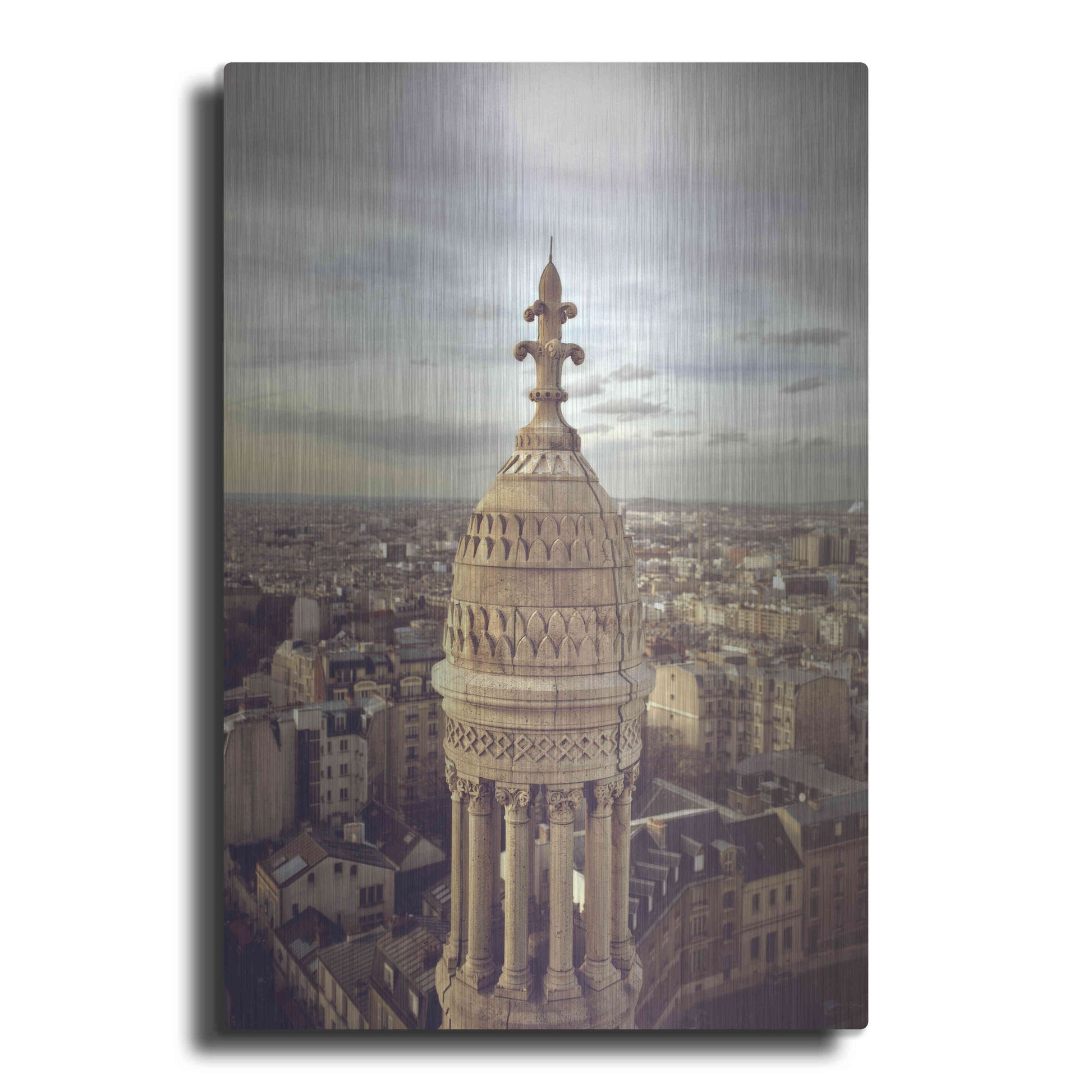 Luxe Metal Art 'Sacré Coeur' by Sebastien Lory, Metal Wall Art