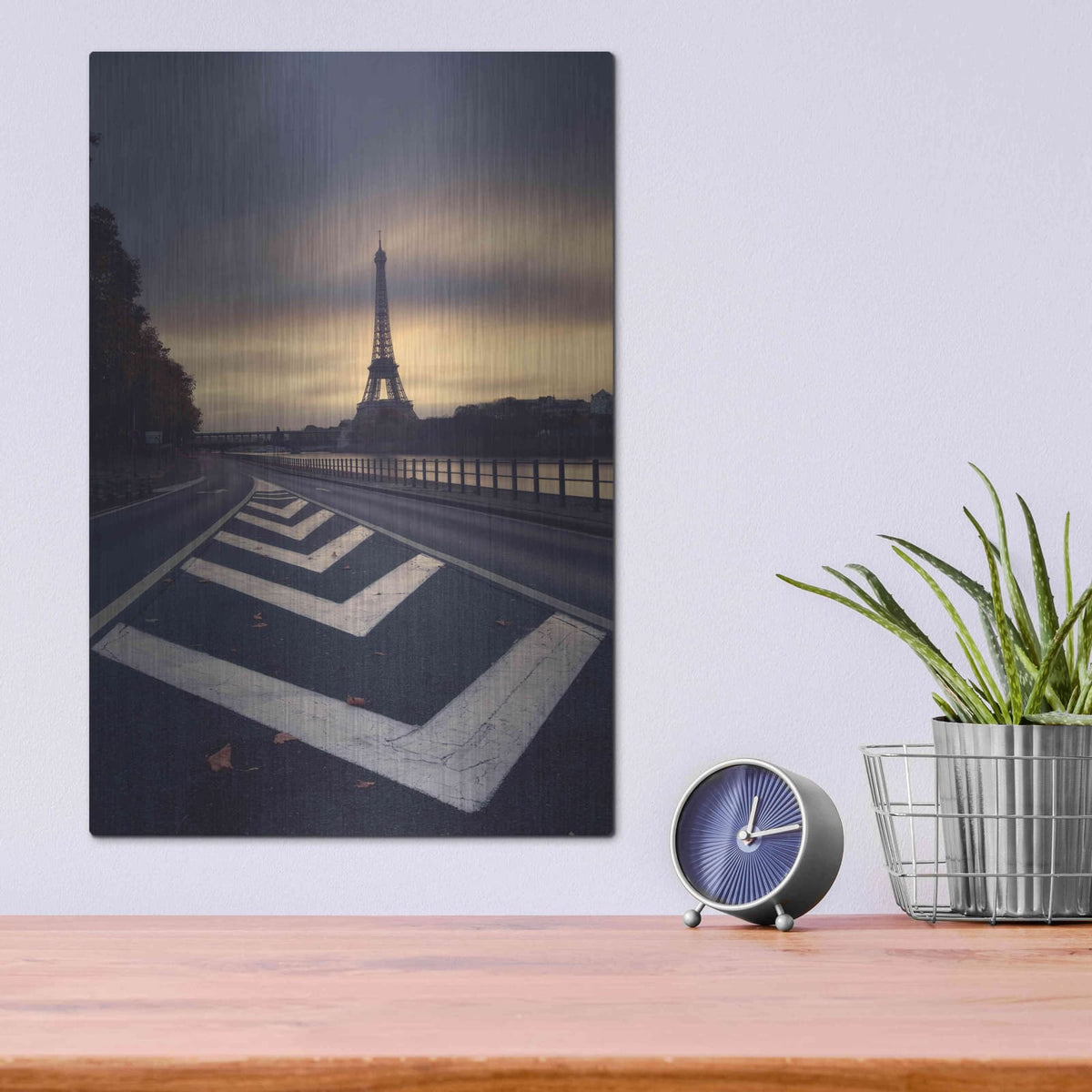 'Eiffel Tower' by Sebastien Lory – Metal Wall Art, 12x16 room view