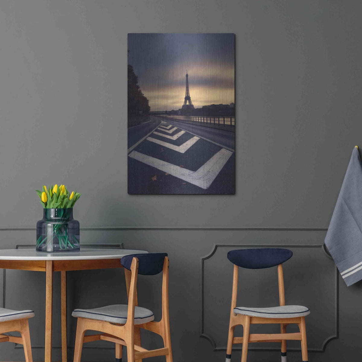 'Eiffel Tower' by Sebastien Lory – Metal Wall Art, 24x36 room view