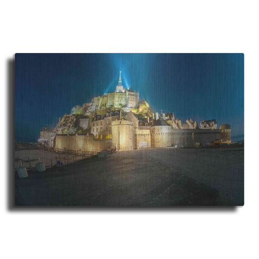 Luxe Metal Art 'Castle Lights' by Sebastien Lory, Metal Wall Art