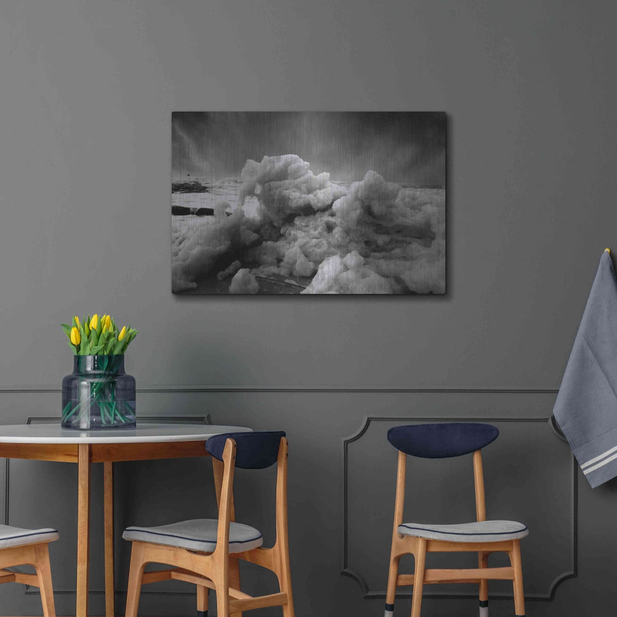 'Land Clouds' by Sebastien Lory – Metal Wall Art, 36x24 room view