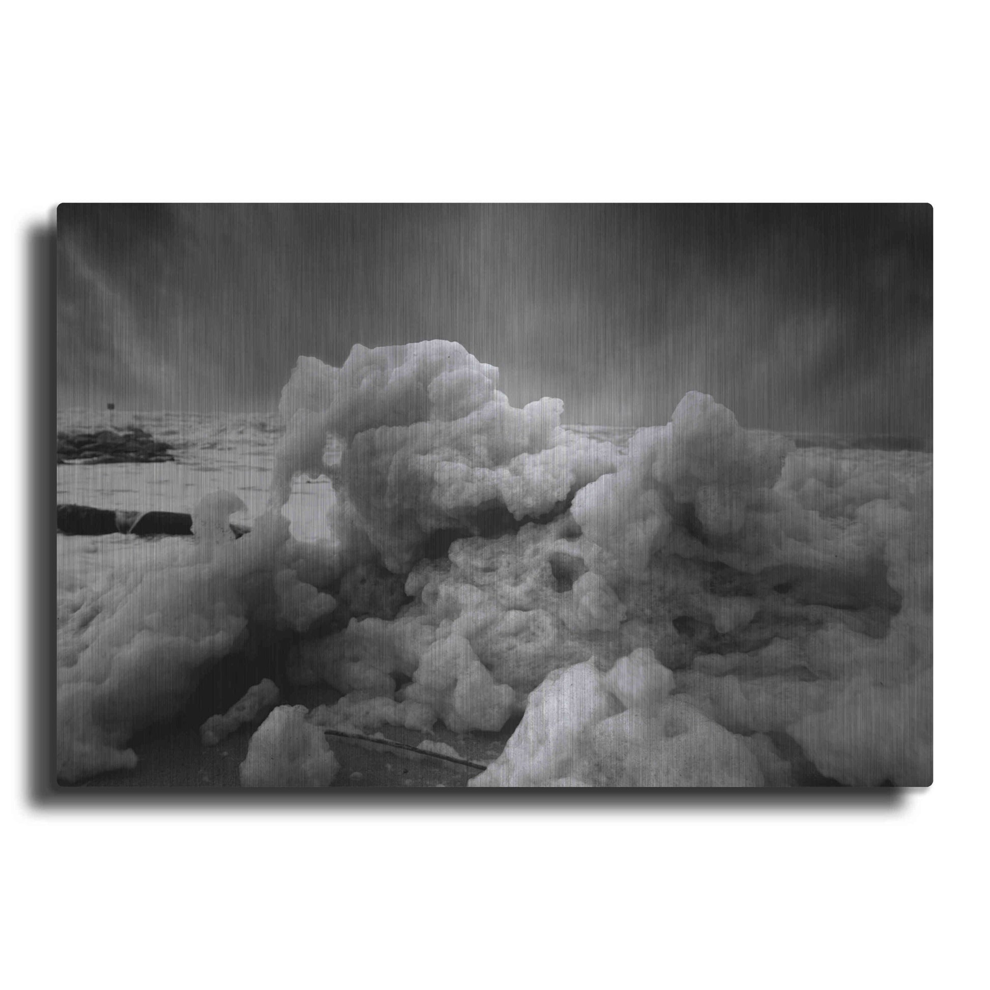 Luxe Metal Art 'Land Clouds' by Sebastien Lory, Metal Wall Art