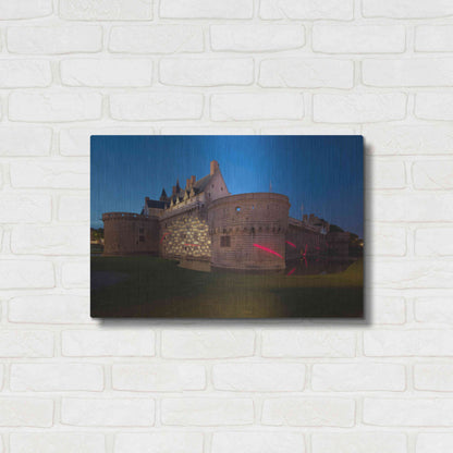 Luxe Metal Art 'Behind the Castle' by Sebastien Lory, Metal Wall Art,24x16