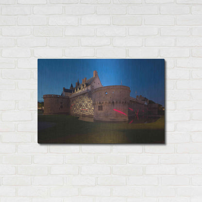 Luxe Metal Art 'Behind the Castle' by Sebastien Lory, Metal Wall Art,36x24