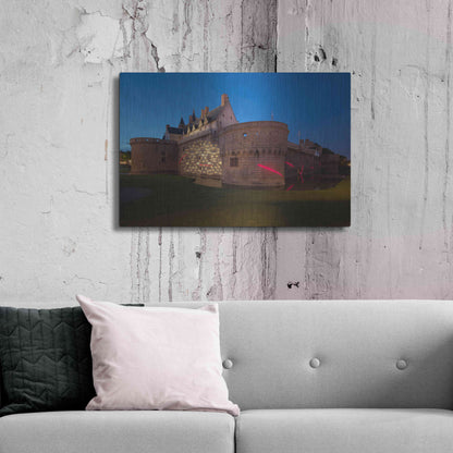 Luxe Metal Art 'Behind the Castle' by Sebastien Lory, Metal Wall Art,36x24