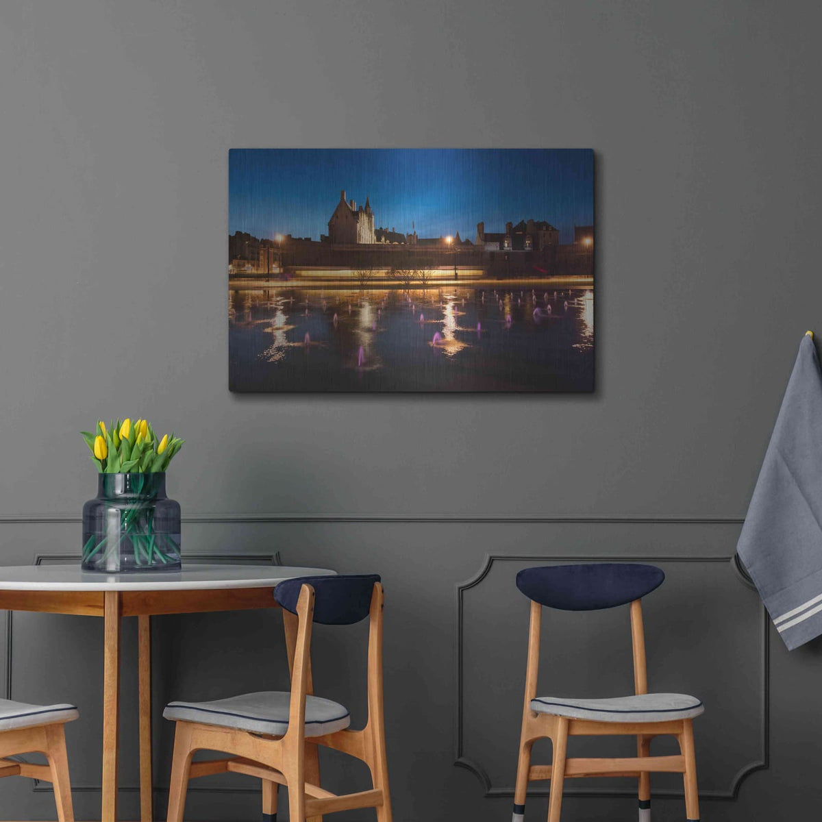 'Castle Reflections' by Sebastien Lory – Metal Wall Art, 36x24 room view