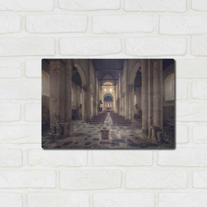 Luxe Metal Art 'Inside the Church' by Sebastien Lory, Metal Wall Art,16x12