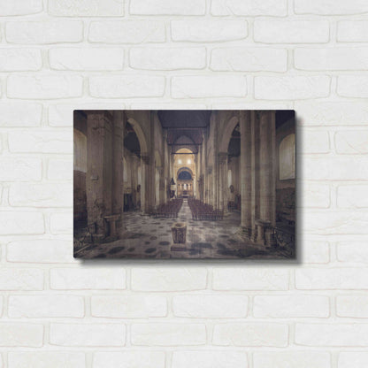 Luxe Metal Art 'Inside the Church' by Sebastien Lory, Metal Wall Art,24x16