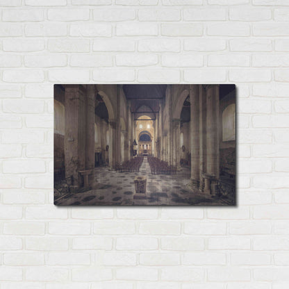 Luxe Metal Art 'Inside the Church' by Sebastien Lory, Metal Wall Art,36x24