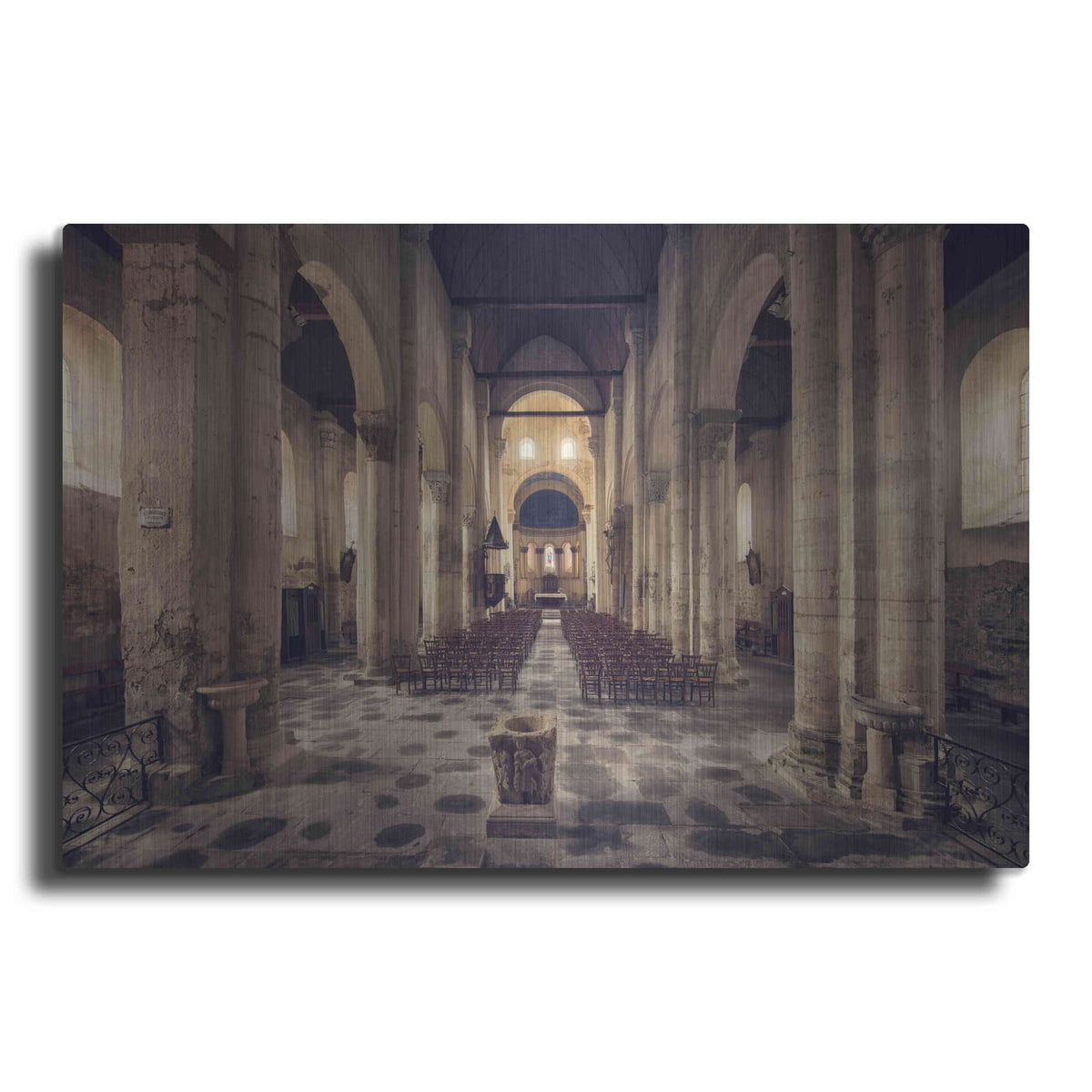 'Inside the Church' by Sebastien Lory – Metal Wall Art