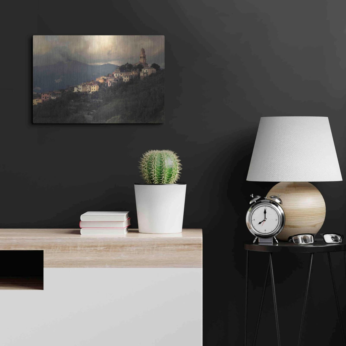 'Church' by Sebastien Lory – Metal Wall Art, 24x16 room view