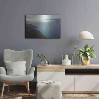 Luxe Metal Art 'Ocean Views' by Sebastien Lory, Metal Wall Art,24x16