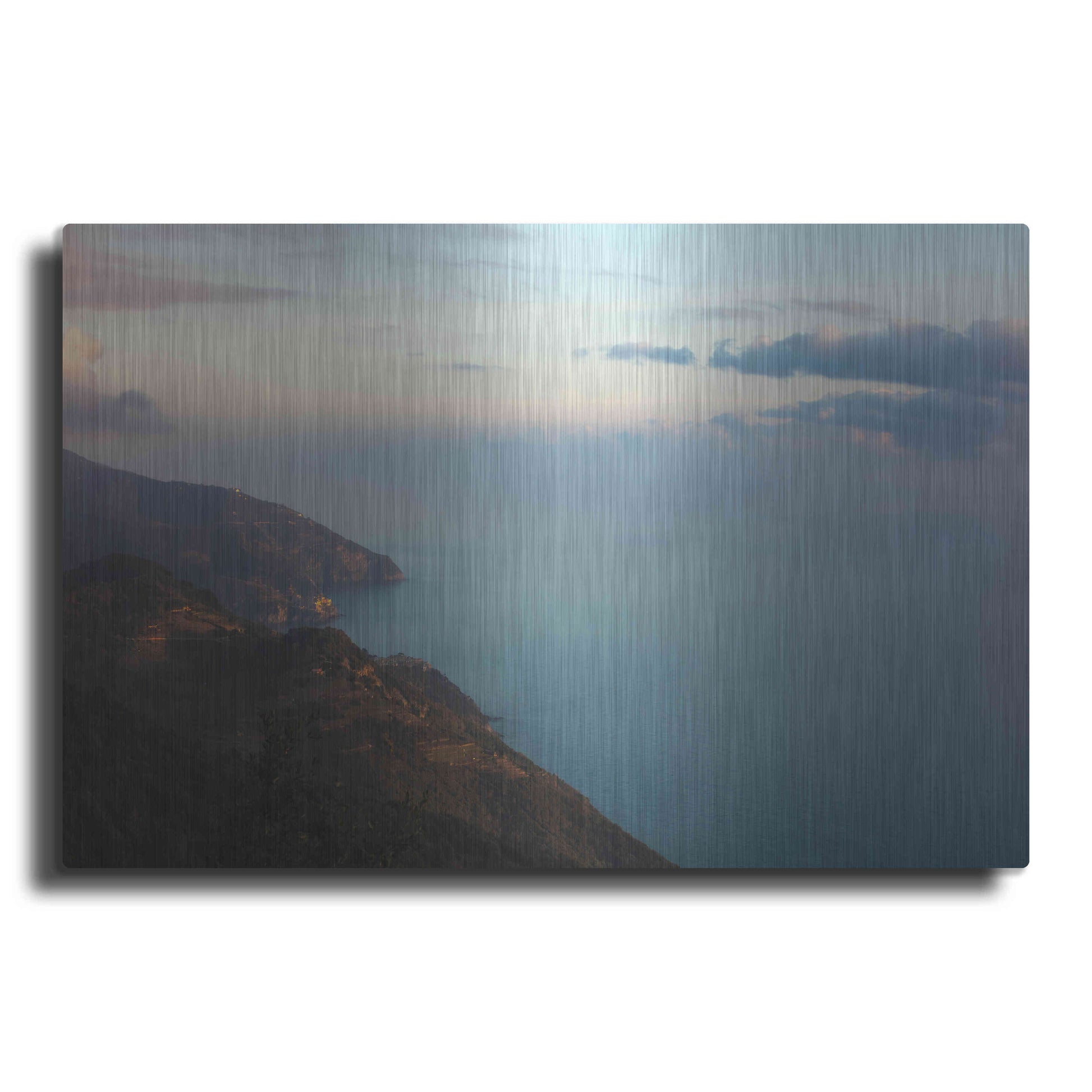 Luxe Metal Art 'Ocean Views' by Sebastien Lory, Metal Wall Art