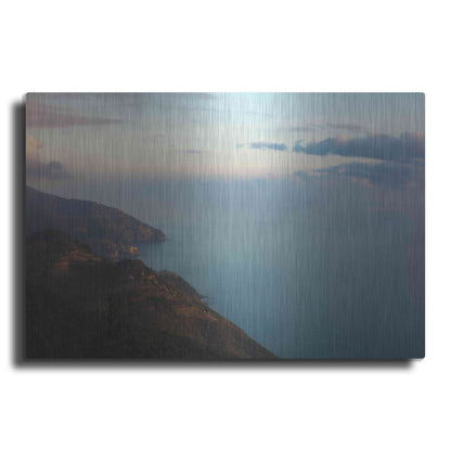 Luxe Metal Art 'Ocean Views' by Sebastien Lory, Metal Wall Art